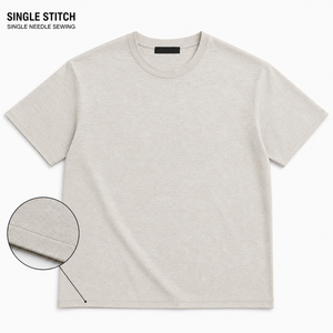 Camiseta de un solo punto, estilo vintage, venta al por mayor de fábrica, camisetas de manga corta para hombre, logotipo personalizado, ropa de calle de alta calidad para hombre - Product Image 1