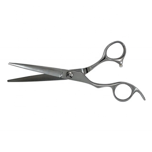 Custom Logo Professional Beauty Salon <b>Barber</b> Scissors <b>Set</b> Stainless Steel Ceramic Handle Sharp Right-Handed Hair Cutting Tools - Product Image 1