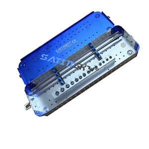 Caja de esterilización de tornillo óseo de bloqueo de compresión multieje Universal de alta calidad, conjunto de instrumentos quirúrgicos ortopédicos de acero inoxidable - Product Image 2