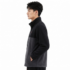 Veste polaire premium, vêtement d'extérieur chaud pour l'hiver, tissu polaire doux, fermeture éclair intégrale, coupe confortable, vêtements décontractés pour l'extérieur, OEM - Product Image 3