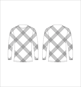 Men Pastel Blue <b>Peach</b> Camouflage Long Sleeve T Shirt Argyle Diamond Pattern Crewneck Tee Casual Streetwear <b>Tops</b> Gym Training - Product Image 2