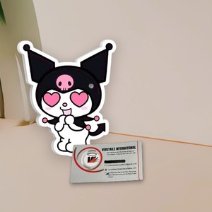 Extensions de cils magnétiques personnalisées Kuromi de haute qualité, outil de beauté en acrylique, Hello Kitty, cœur, fleur, diamant, carré - Product Image 5