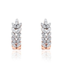 Joyería fina de oro rosa, tamaño regular, con diamantes, ligera, para uso diario, elegante, para mujer, ideal para regalo, calidad de exportación. - Product Image 6