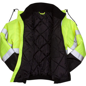 Chaqueta de Seguridad de Alta Visibilidad para Hombre, Diseño Transpirable, Estilo Bomber, para Invierno y Verano - Product Image 3