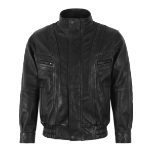 Chaqueta Bomber Personalizada 100% Cuero Napa Genuino para Hombre, Cierre de Cremallera YKK, Forro de Poliéster Encerado, Múltiples Bolsillos, Venta al Por Mayor - Product Image 1