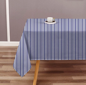 Nappe rayée 100 % coton de qualité export, teinte en fil, lavable, durable, textile de maison, vente en gros directe usine - Product Image 4