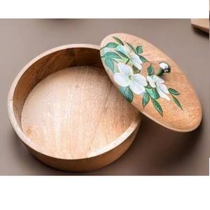 Boîte à chapati en bois finition émail, durable, pour la maison, l'hôtel, le restaurant, conteneur de stockage en bois pour roti et chapati - Product Image 2