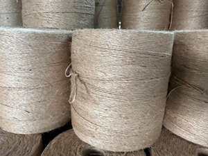 Fil de jute texturé 100 % écologique, naturel, de haute qualité, durable et biodégradable, 32 lb, 1 brin, bobine CB, pour tricot à la main - Product Image 3