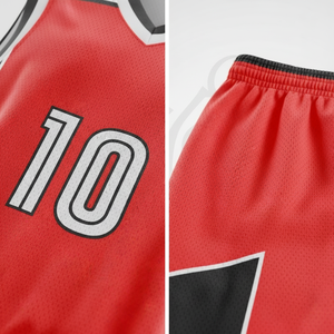 Professional Basketball Jersey Set Custom Team Name Number Sportswear Breathable Quick Dry Uniform for Training and Competition - Product Image 4