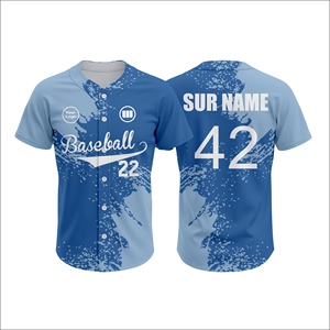 เสื้อเบสบอลสั่งทำระบายอากาศได้ดี มีความต้องการสูง ผู้ผลิตขายส่ง OEM ชุดทีม แห้งเร็ว ชุดกีฬา ฤดูใบไม้ร่วง ฤดูร้อน แบบสั่งทำพิเศษ - Product Image 6