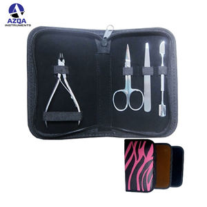 Ensemble de coupe-ongles en acier inoxydable pour manucure et pédicure, outils de soin des cuticules avec étui de rangement portable - Product Image 4