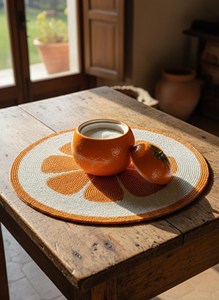 Decorative Handmade <b>Beaded</b> Embroidered <b>Placemats</b> Premium Table Mats for Dining Room Table Setting and Home Decor at lowest cost - Product Image 2
