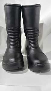 Bottes de moto en cuir de vache véritable pour hommes et femmes, bottes de moto personnalisées, bottes de moto imperméables, chaussures de course pour motards - Product Image 2