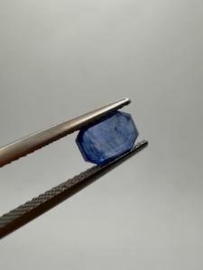Zafiro Azul Natural, Gema Suelta, Corte Esmeralda, 1.45CT, 7X5X3.5MM, de Ceilán, Sri Lanka, para la Elaboración de Joyas - Product Image 5
