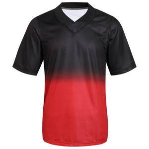 Camiseta de Fútbol para Adultos, Mezcla de Spandex, Absorbe el Sudor, Transferencia Térmica, Diseño de Logotipo Personalizado, Fabricante de Ropa Deportiva OEM - Product Image 1