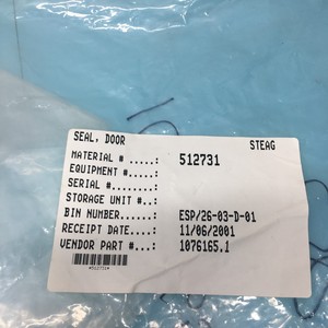 2 Verteq 1076165.1 <b>Seal</b>, Door, 810-51313, 169396 - Trusted Global Legacy Semiconductor Equipment and Parts at - Product Image 6