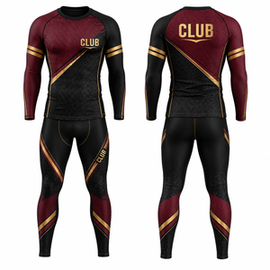 Conjunto de Yoga Completo para Club, Cuello Redondo, Manga Larga, Cintura Alta, Spandex Transpirable, Malla de Secado Rápido, Estampado Geométrico por Sublimación - Product Image 1