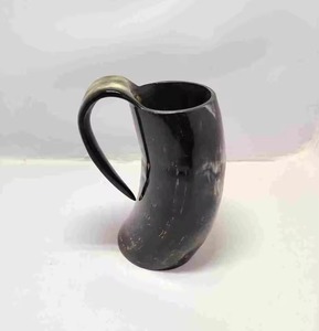 Customized Vintage Buffalo Horn Mug <b>Cow</b> Horn Viking Drinking Beer Mug with Custom Logo New Design for Coffee Usage - Product Image 2