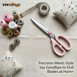 Ever-Sharp Fabric Scissors: 9" Professional Ergonomic <b>Sewing</b> Shears for All Fabrics - Product Image 3