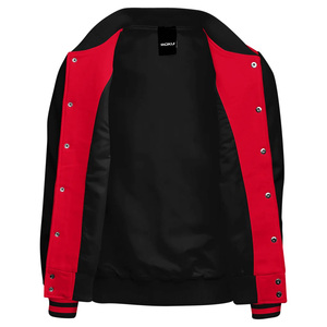 OEM Casual Varsity <b>Jackets</b> for Winter Season Crew Neck Zipper Closure Finished Processing - Product Image 2