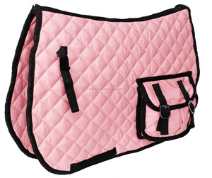 Almohadilla de Montar a Caballo Acolchada Blanca con Bolsillo y Forro Polar para Montar a Caballo - Product Image 3