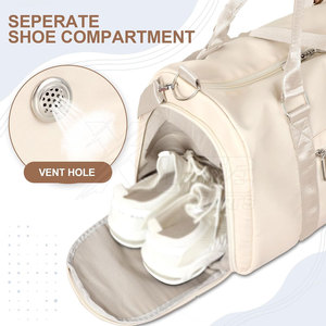 Sac de sport de voyage grande capacité, durable et léger en polyester/nylon, avec compartiment à chaussures pour la remise en forme et l'entraînement - Product Image 5