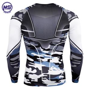 2021 Custom Compression Fitness MMA Rash Guard Shirt Secado rápido Nuevo estilo largo de moda Manga corta Hecho Tela duradera - Product Image 2