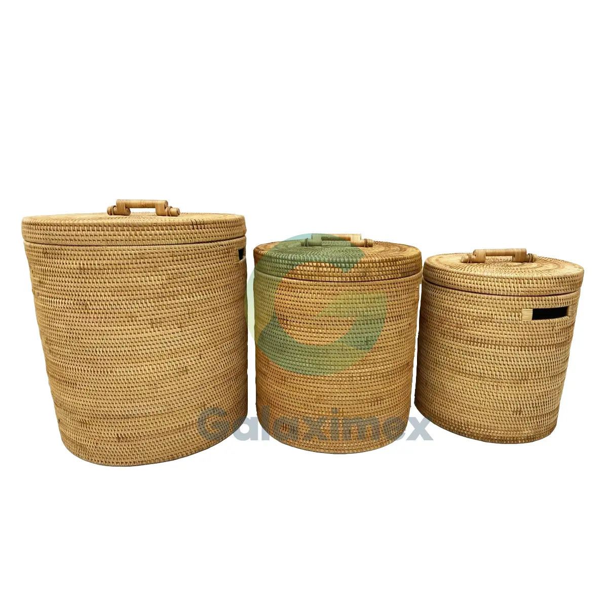 Round natural rattan storage baskets round wicker laundry baskets cheap storage baskets from rattan wicker crafts factory