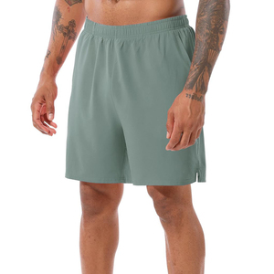 Shorts de Baño Casuales para Hombre, de Color Sólido, Secado Rápido, Cintura Elástica, Corte Medio, Poliéster - Product Image 1
