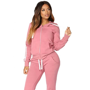 Ensemble de survêtement 2 pièces pour femmes : sweat à capuche et pantalon – Tenue de sport décontractée - Product Image 5