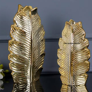 Florero de Metal de Aluminio con Diseño de Hoja Único, Bañado en Oro, Estilo Tradicional, Decoración para el Hogar, Superventas - Product Image 6