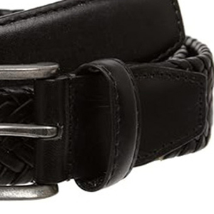 Ceinture en cuir véritable tressé de haute qualité, design premium, pour homme, respirante, tendance, sur mesure. - Product Image 4