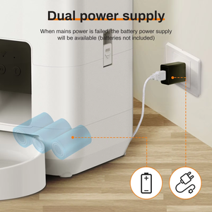 Comedero Inteligente para Mascotas con WiFi, 2L, Plástico Resistente, Diseño Sólido, Grabación de Voz, Alimentación Programada, Porciones Automáticas, OEM/ODM Disponible - Product Image 3