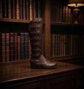 Guêtres d'équitation en cuir personnalisées unisexe, directement de l'usine, en cuir de vachette, pour bottes d'équitation LHC-0013 - Product Image 2