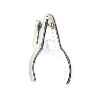 CLASTY INSTRUMENTS Poinçon à caoutchouc dentaire en acier inoxydable, instrument chirurgical manuel certifié CE Classe I - Product Image 4