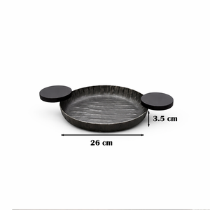Premium White Royals Silver Polished Metal Decorative Eco-Friendly <b>Serving</b> Tray <b>Buffet</b> <b>Platter</b> for Hotel Catering Restaurant - Product Image 2