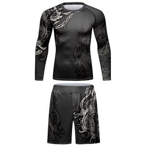 Vêtements de sport pour hommes, ensembles 4 pièces, personnalisation avec impression par sublimation, logo, t-shirts, shorts, leggings - Product Image 2