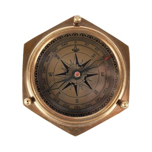 <b>Antique</b> Maritime Brass <b>Compass</b> Vintage Navigation Tool with Leather Pouch Perfect Gift for Collectors and Travelers - Product Image 5