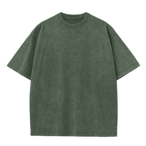 Camiseta de Hombre, Corte Regular, Cuello en V, Manga Corta, 100% Algodón Jersey, Transpirable, Secado Rápido, Estilo Hip Hop, 210g, Diseño con Estampado Frontal - Product Image 1