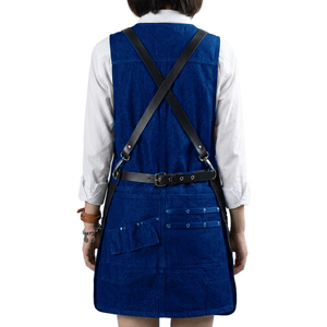 Sleeveless <b>Bib</b> <b>Apron</b> for Household Cleaning Cross Back Heavy Duty high quality Adjustable Working <b>Apron</b> Kitchen - Product Image 2