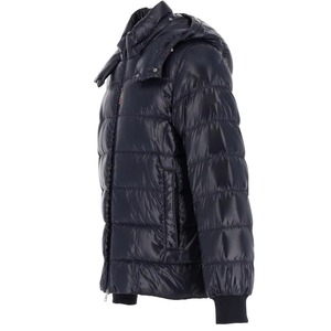 Premium Eco-Friendly Windproof Hooded Puffer <b>Jacket</b> for Men Waterproof Breathable Winter Coat Front Pocket High Quality - Product Image 4