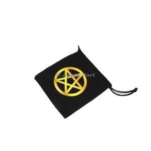 Bolsa de embalaje de algodón de semilla de vida y Chakra de tela natural, regalo artesanal de cristal para almacenamiento o exhibición de manualidades - Product Image 6