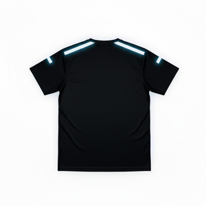 Camiseta Deportiva Ajustada al Cuerpo, Lisa, de Algodón y Elastano, para Fisicoculturismo, Cuello Redondo, Manga Corta, Ropa Deportiva, Venta al Por Mayor - Product Image 3