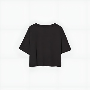 Wholesale Cotton Crop <b>Top</b> T Shirt for Women Screen Printed Casual Short Sleeve Loose Fit Summer Streetwear Graphic T-shirts - Product Image 2