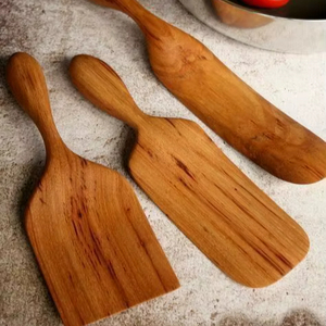 Cuchara de madera natural hecha a mano para servir, utensilio de cocina para revolver, mezclar arroz, curry, sopa, salsa, herramienta de comedor - Product Image 1