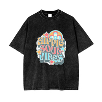 T-shirt en coton surdimensionné imprimé vintage de qualité supérieure pour homme, décontracté, à manches courtes, col rond, avec logo imprimé sur le devant