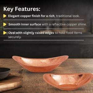 Premium Quality Oval Shape Pure Copper Handmade <b>Bread</b> <b>Basket</b> Serving <b>Bread</b> Chappati Home Hotels Restaurant Gift Item Serveware - Product Image 4