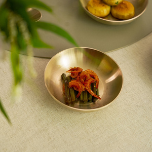 NOBBAN Stoviglie in Bronzo Tradizionali Coreane Fatte a Mano - Ciotola Premium Yugi per Contorni, per un Elegante Servizio da Tavola - Product Image 2