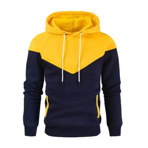 Solid Color Men's Winter Hoodie Fleece Warm Eco-Friendly Polyester/Cotton Loose Breathable Street Casual 350g - Product Image 3