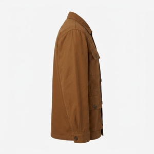 Autumn Winter Custom OEM Over Under Men Waxed Cotton Shell Waterproof Outdoor Hunting <b>Work</b> Oil <b>Jacket</b> - Product Image 5
